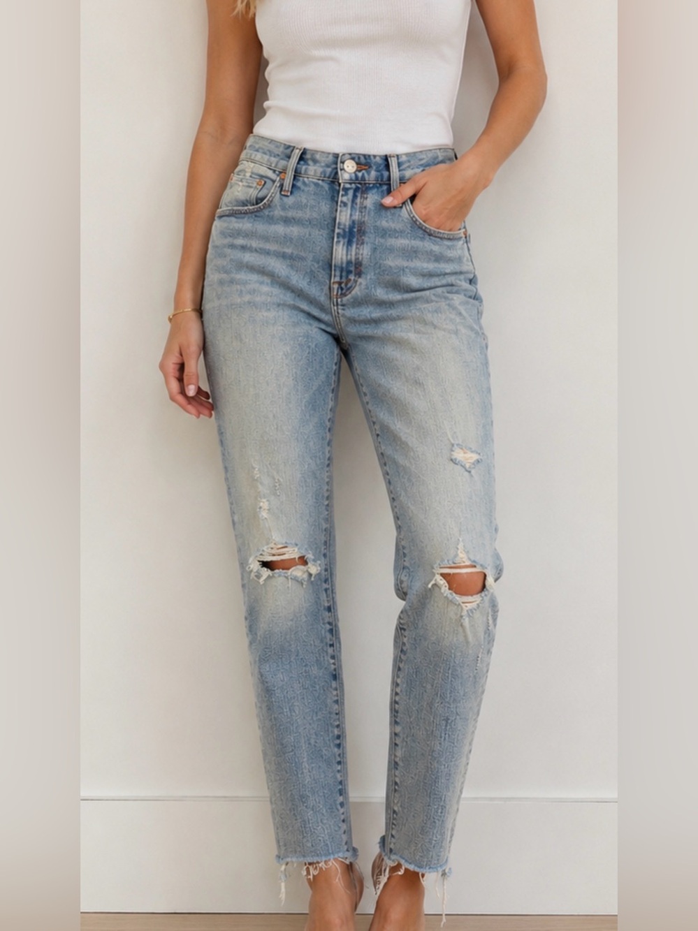 MOTHER The Looker Ankle Step Fray Jeans